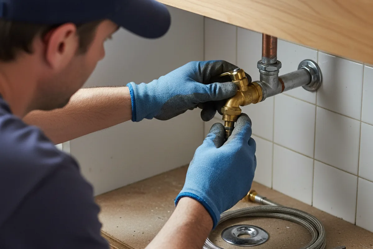 Shutoff valve and fitting work during Faucet and Fixture Repair in Weatherby